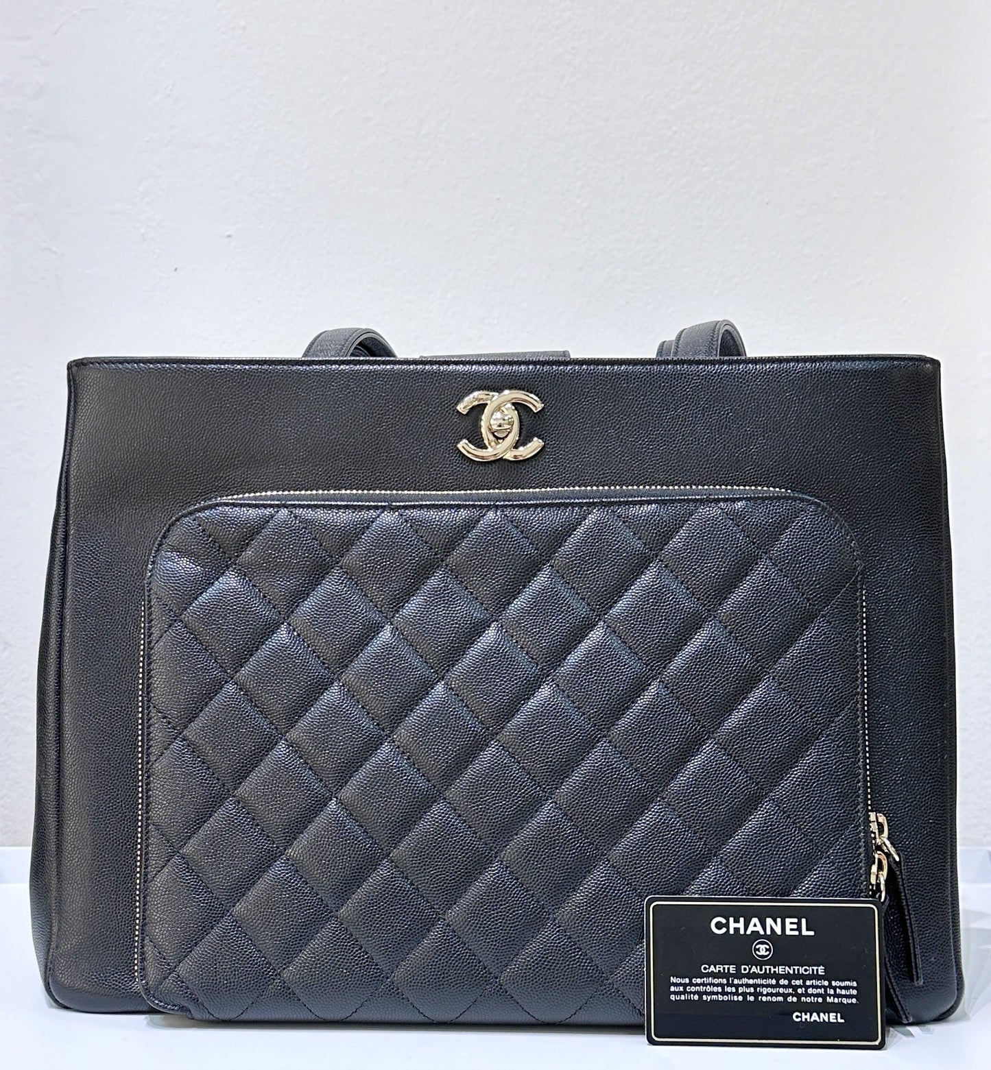 Chanel Business Affinity Shopping Tote Caviar Black GHW