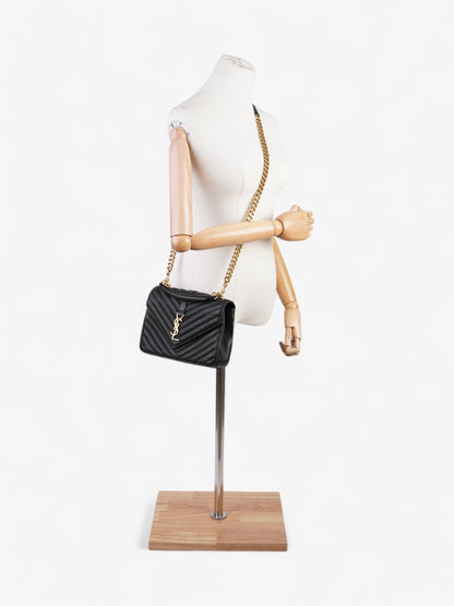 Saint Laurent College Leather Black Shoulder Bag Style 5