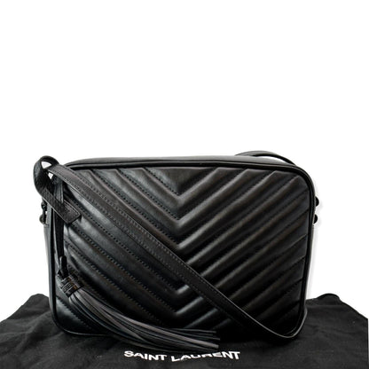 Saint Laurent Lou Leather Black Crossbody Style 7