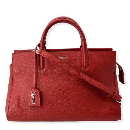 Saint Laurent Leather Red Handbag Style 35