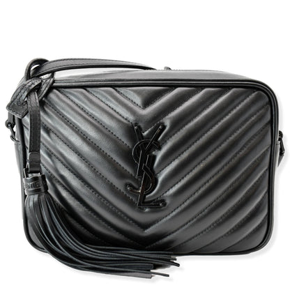 Saint Laurent Lou Leather Black Crossbody Style 8