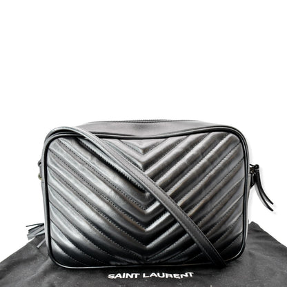 Saint Laurent Lou Leather Black Crossbody Style 8