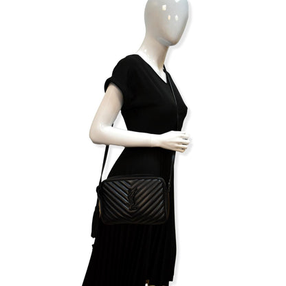 Saint Laurent Lou Leather Black Crossbody Style 8