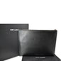 Yves Saint Laurent Grain Leather Pouch Black