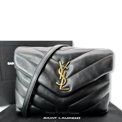 Saint Laurent Loulou Leather Black Shoulder Bag Style 3
