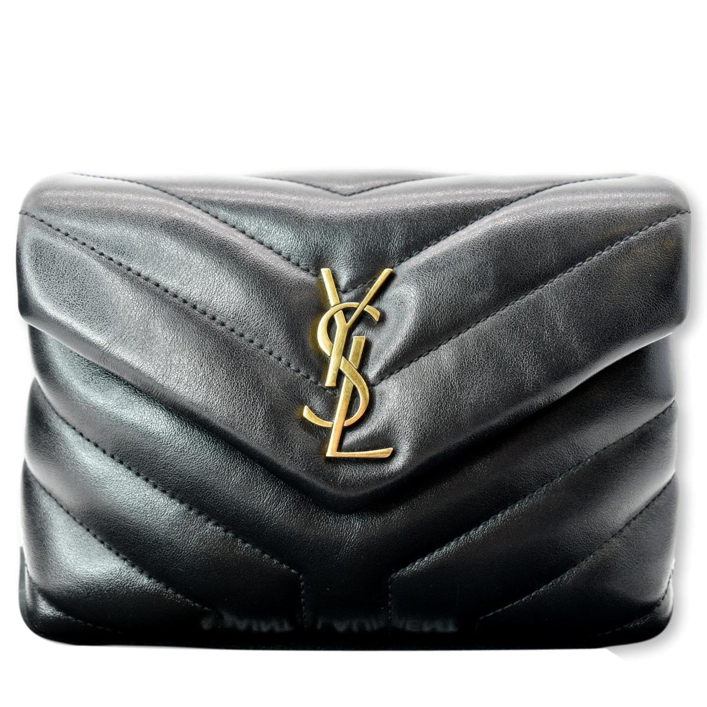 Saint Laurent Loulou Leather Black Shoulder Bag Style 3