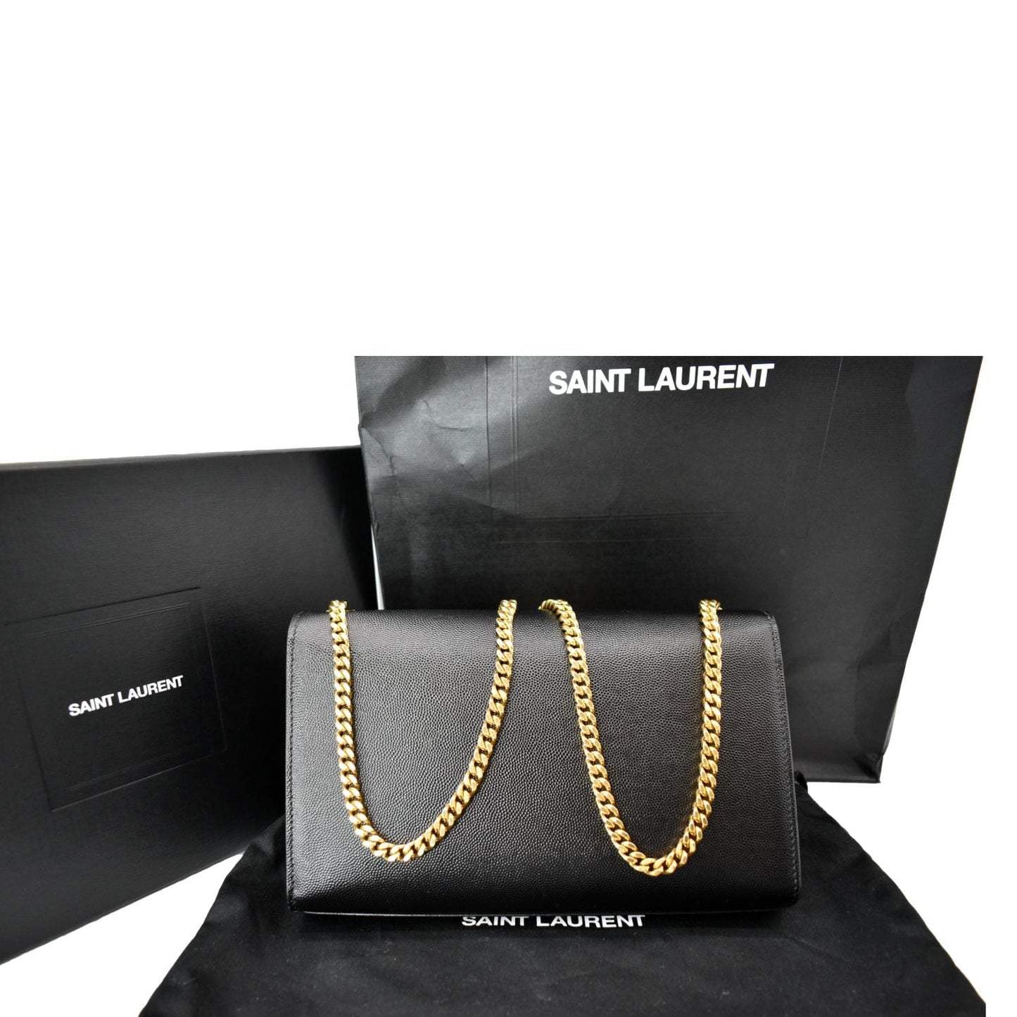 Saint Laurent Kate Leather Black Crossbody Style 13