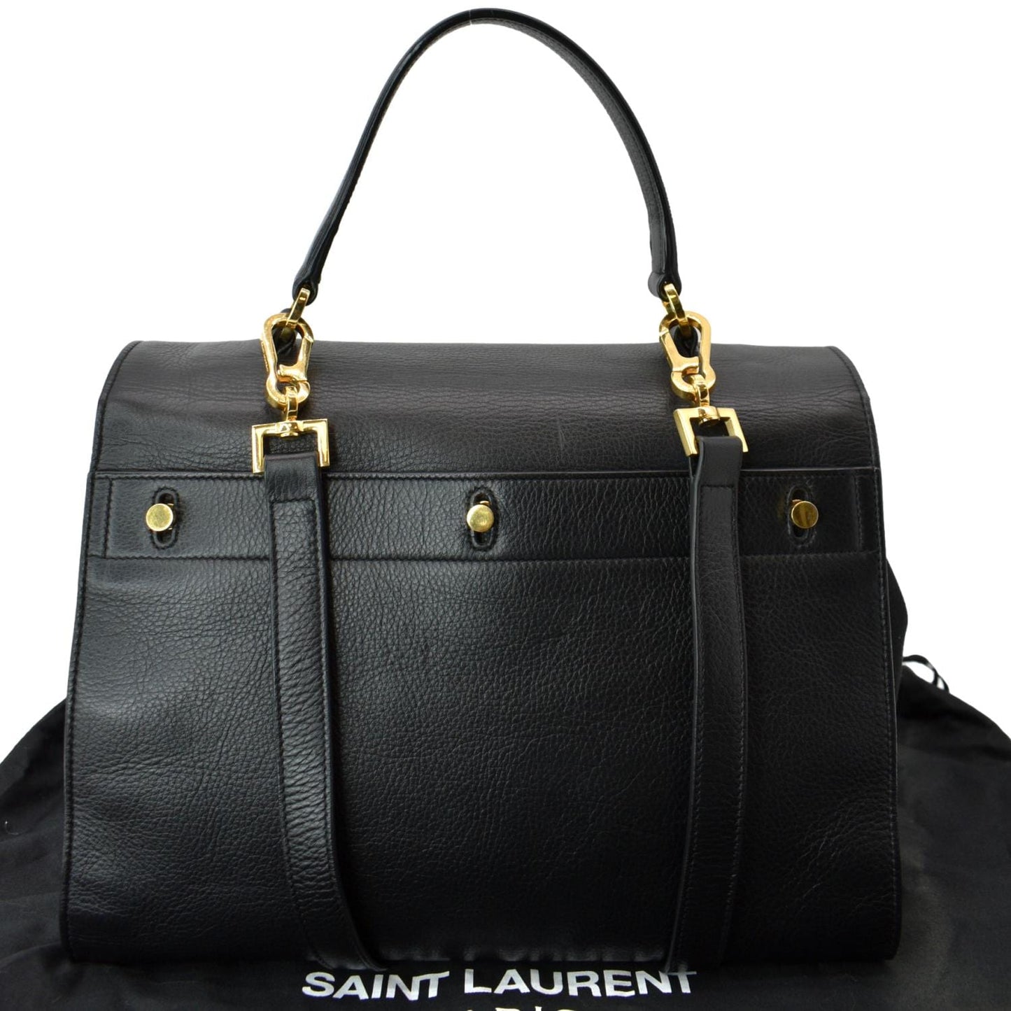 Saint Laurent Calfskin Black Shoulder Bag