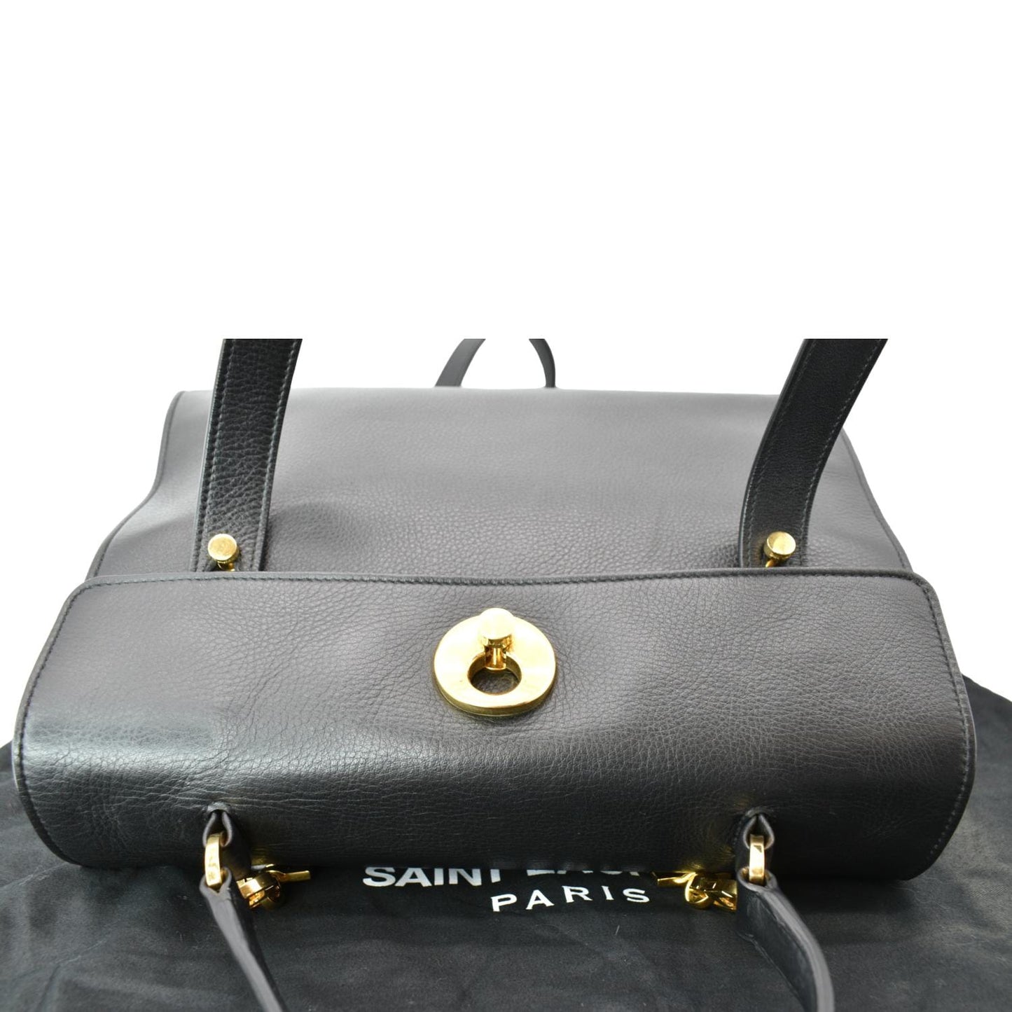 Saint Laurent Calfskin Black Shoulder Bag