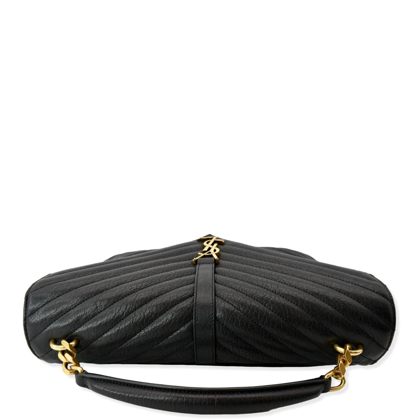 Saint Laurent College Leather Black Shoulder Bag Leather