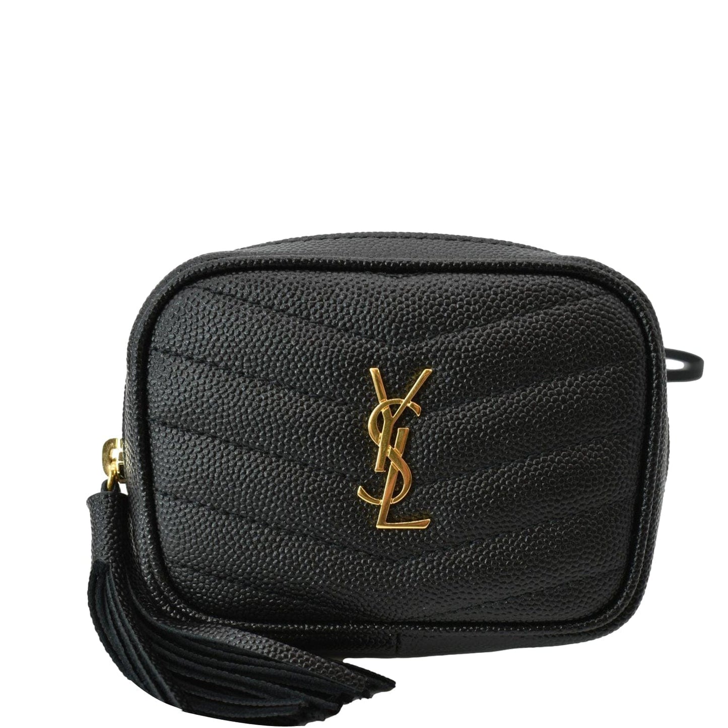 Saint Laurent Lou Leather Black Crossbody Style 9