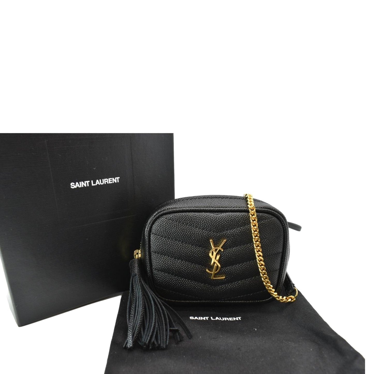 Saint Laurent Lou Leather Black Crossbody Style 9