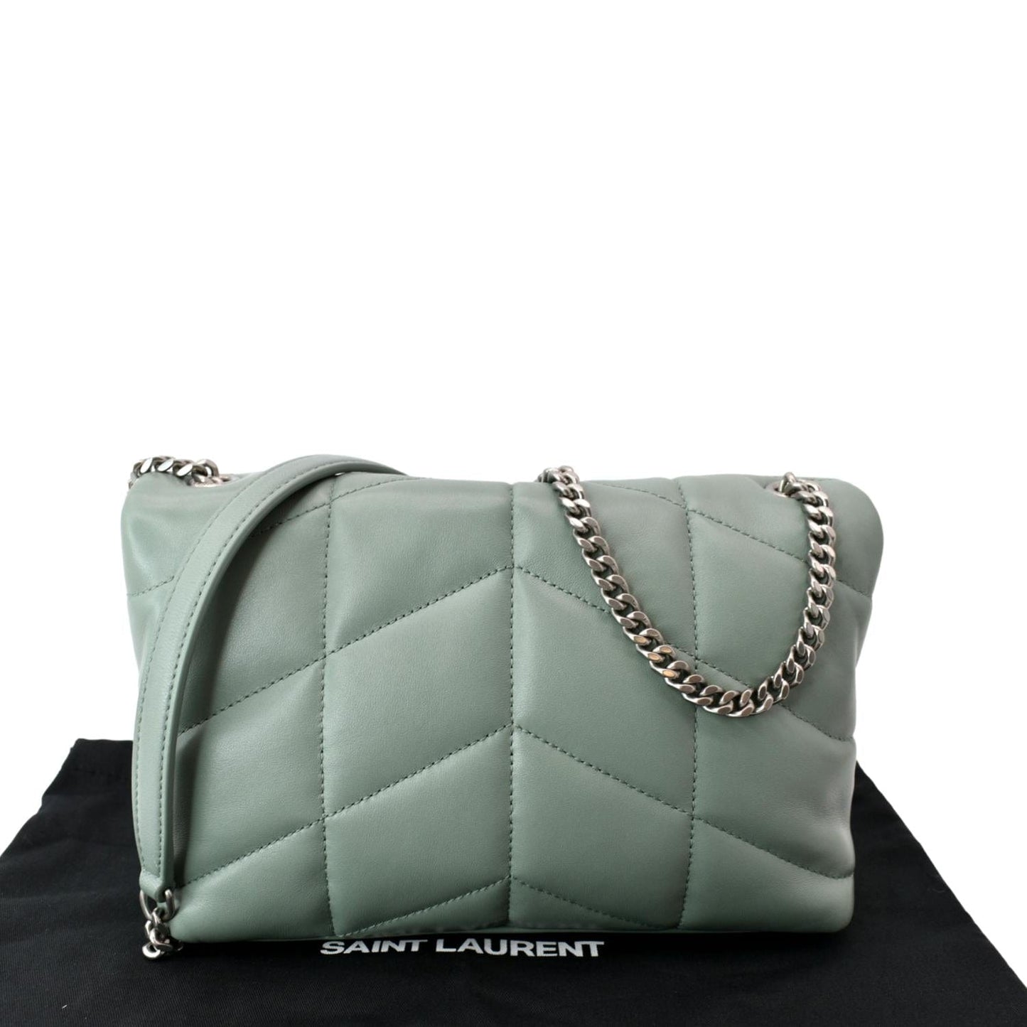 Saint Laurent Loulou Leather Red Crossbody Style 2