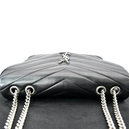 Saint Laurent Loulou Leather Black Shoulder Bag Style 4