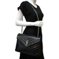 Saint Laurent Loulou Leather Black Shoulder Bag Style 4