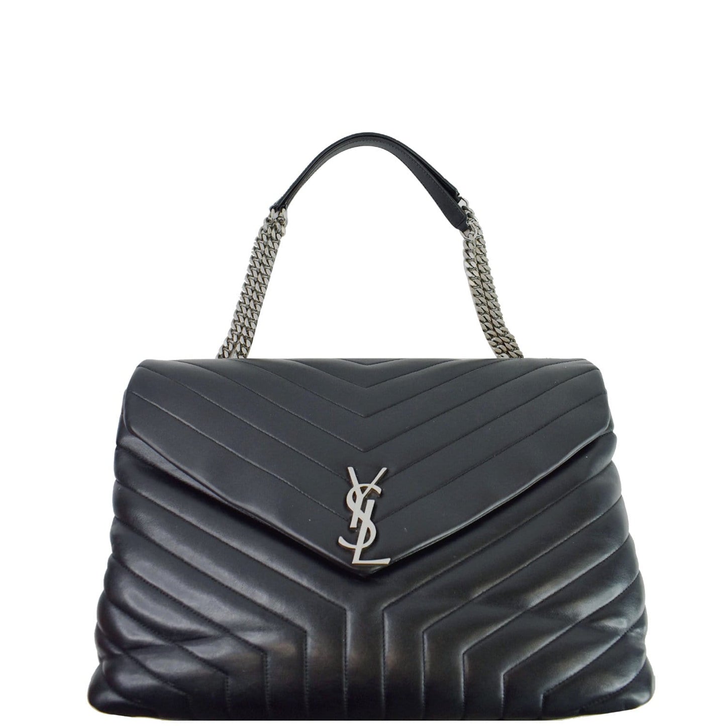 Saint Laurent Loulou Calfskin Black Shoulder Bag Style 2