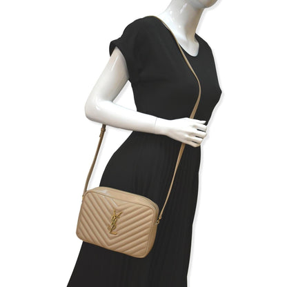 Saint Laurent Lou Leather Beige Crossbody