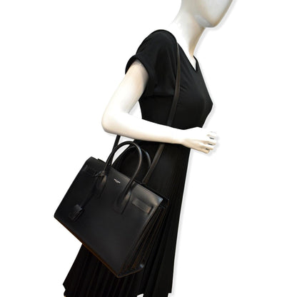 Saint Laurent Sac De Jour Leather Black Shoulder Bag Leather