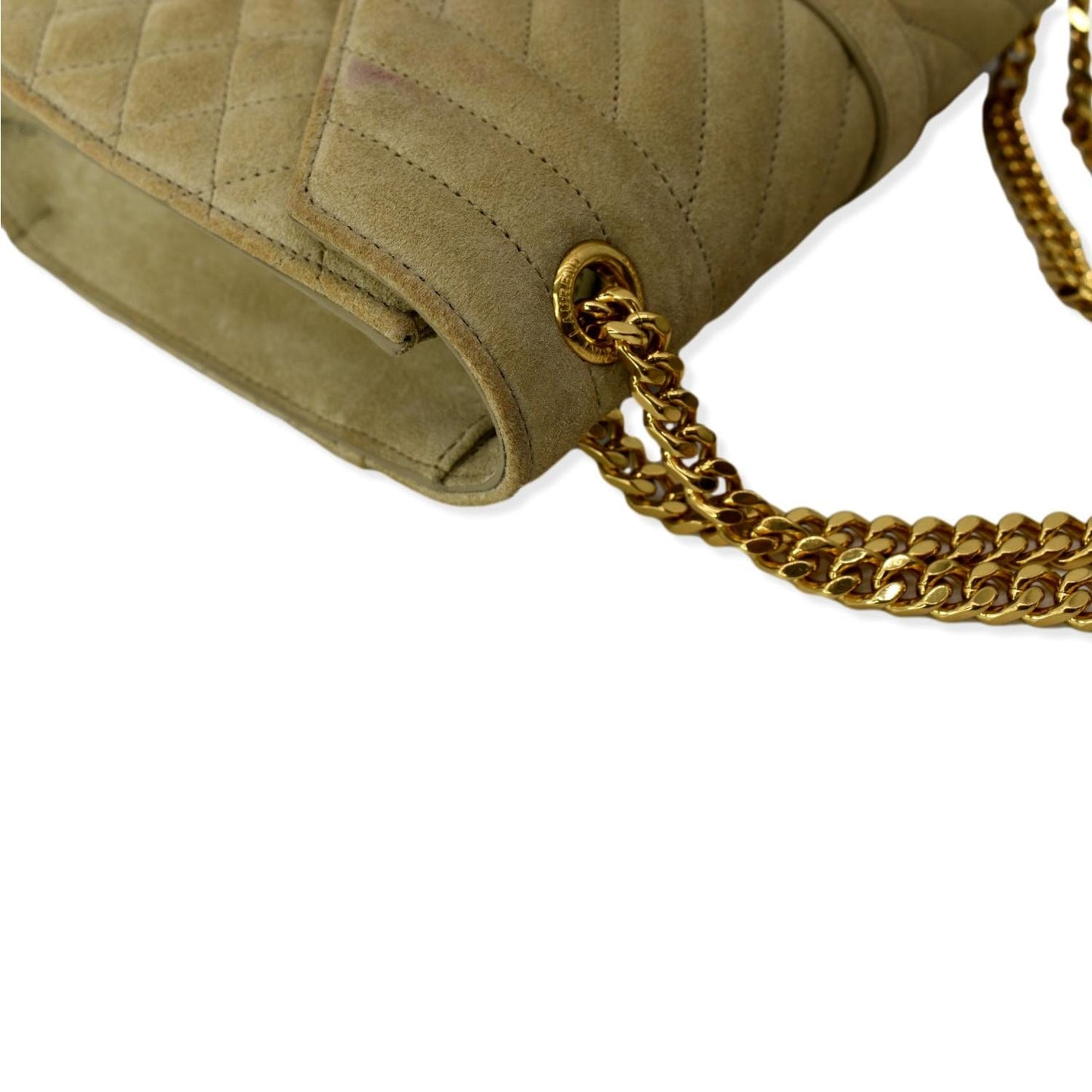 Saint Laurent Envelope Suede Beige Crossbody Suede
