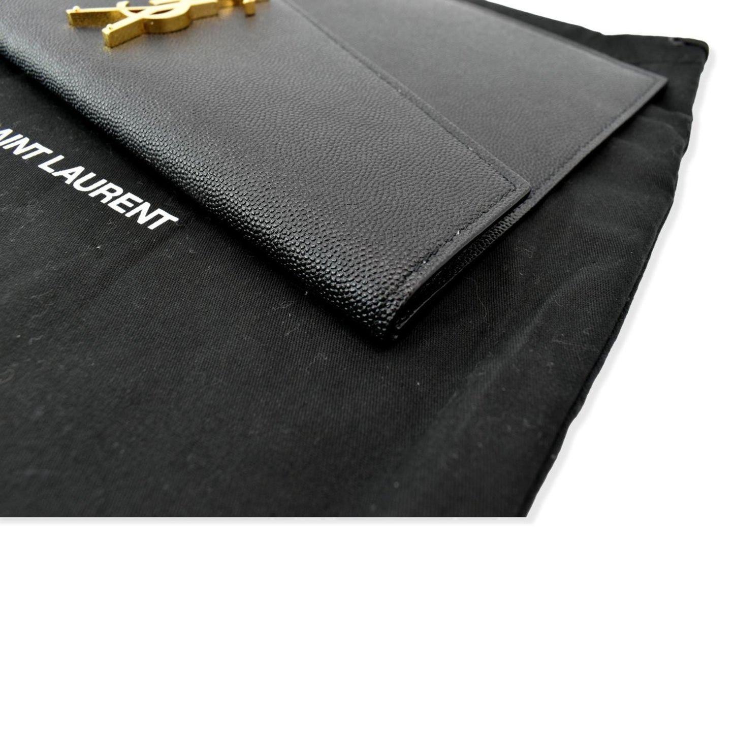 Saint Laurent Envelope Leather Black Shoulder Bag Style 10