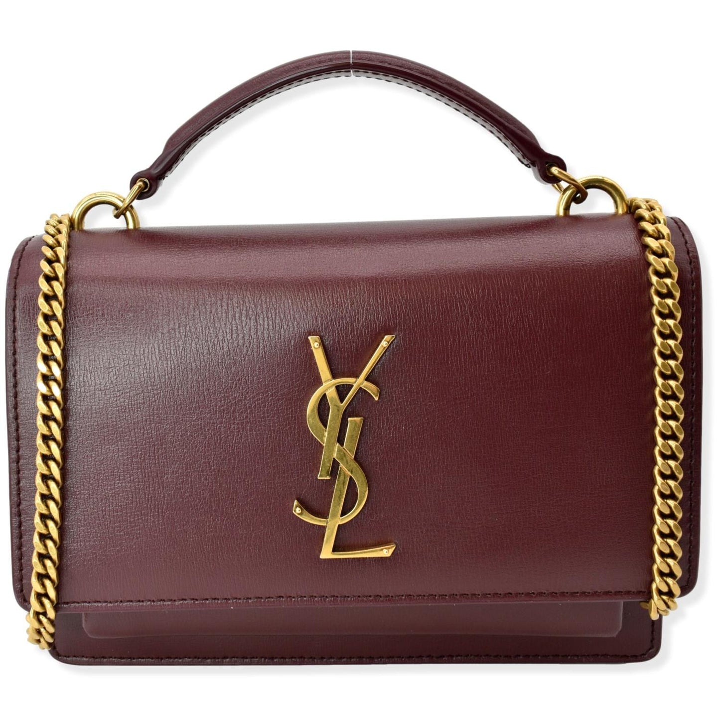 Saint Laurent Sunset Leather Red Crossbody Style 5