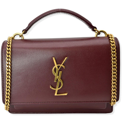 Saint Laurent Sunset Leather Red Crossbody Style 5
