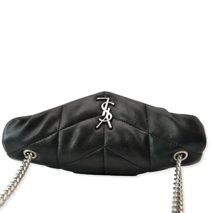 Saint Laurent Loulou Leather Black Crossbody Style 4