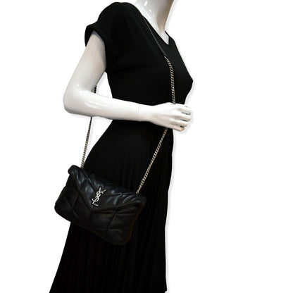 Saint Laurent Loulou Leather Black Crossbody Style 4