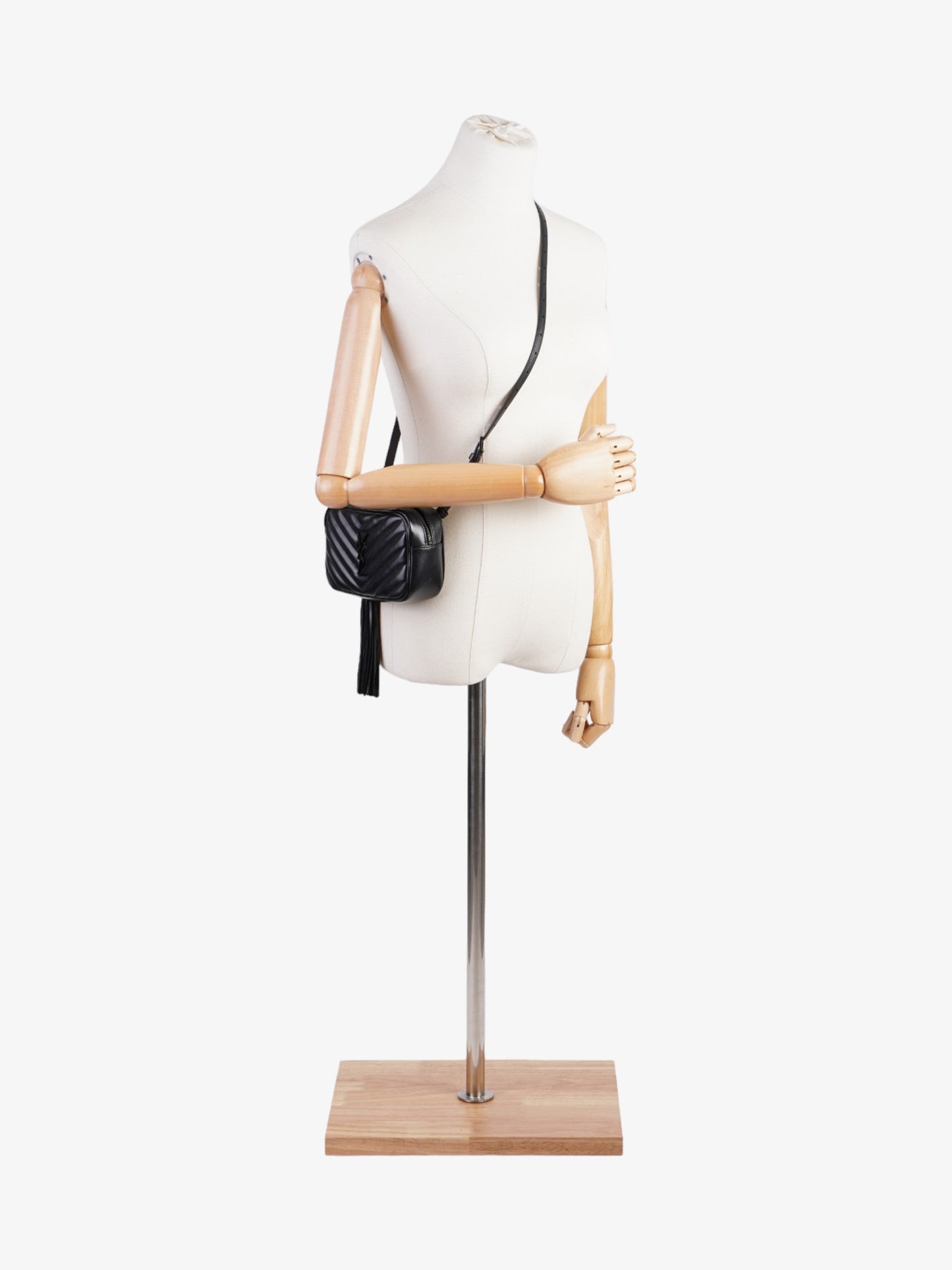 Saint Laurent Lou Leather Black Handbag