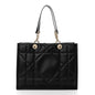 CHRISTIAN DIOR CALFSKIN ARCHICANNAGE ESSENTIAL LARGE TOTE BAG