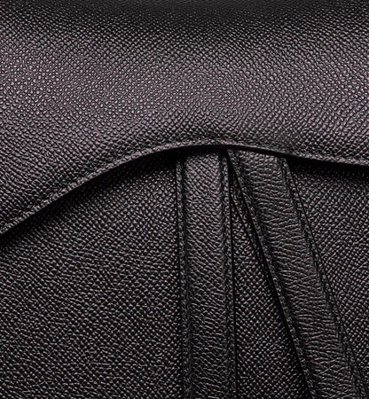 DIOR GRAINED CALFSKIN SADDLE BAG