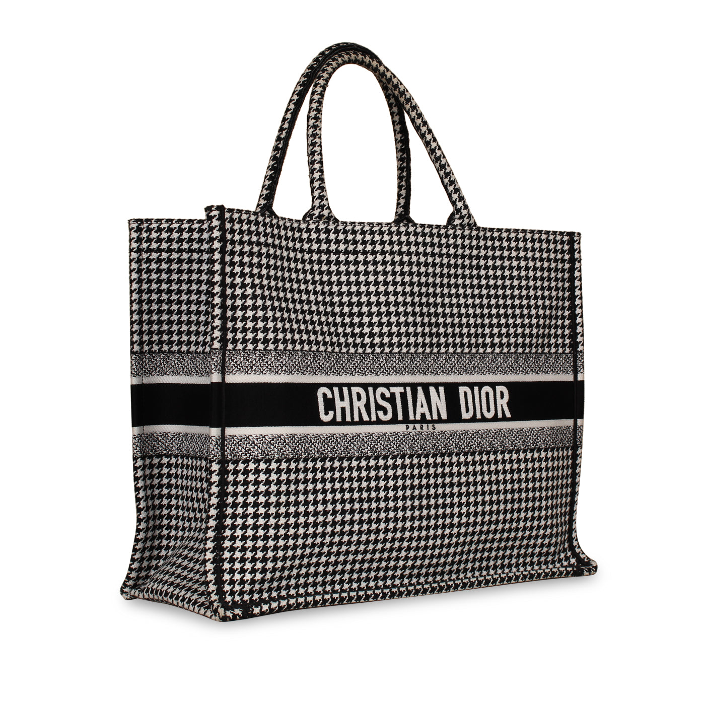 Dior Book Tote Lou Leather Canvas Tote Bag