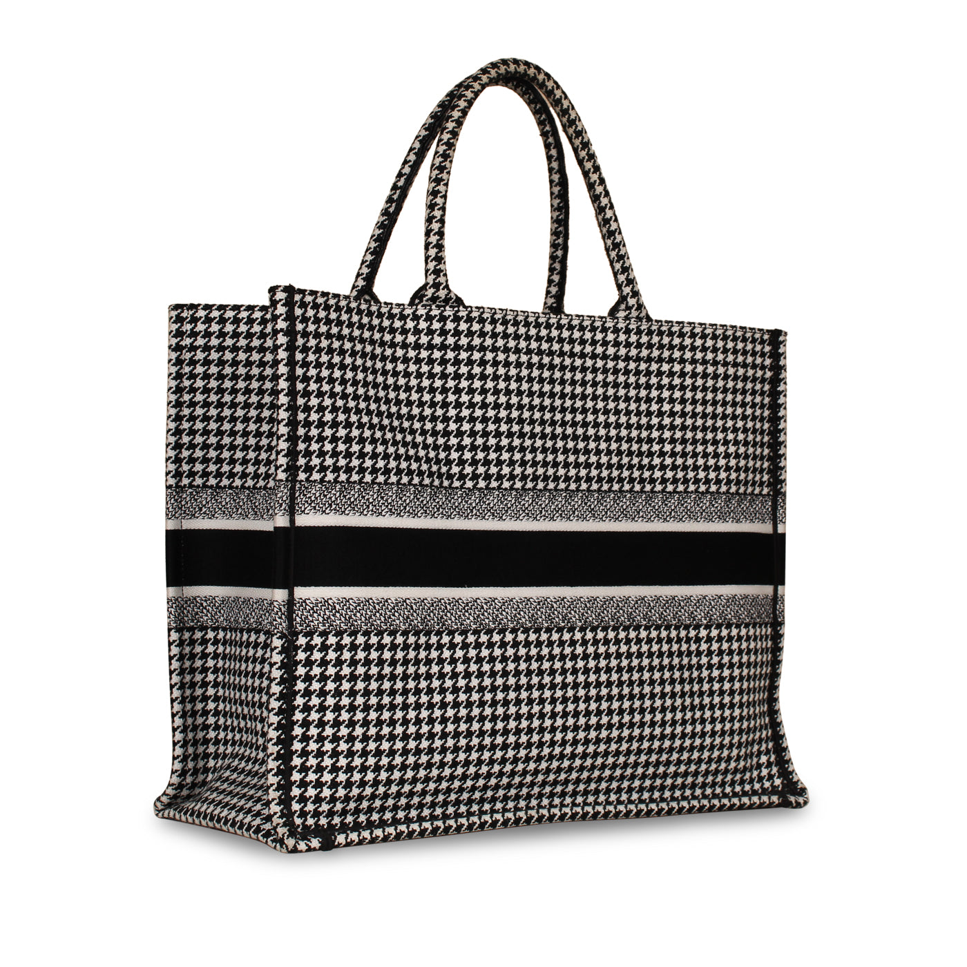 Dior Book Tote Lou Leather Canvas Tote Bag