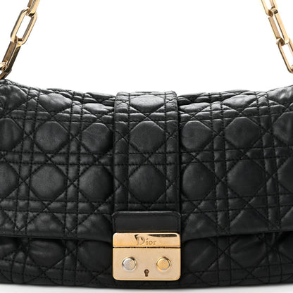 DIOR LAMBSKIN CANNAGE NEW LOCK SHOULDER BAG