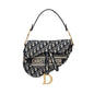DIOR OBLIQUE EMBROIDERY SADDLE BAG
