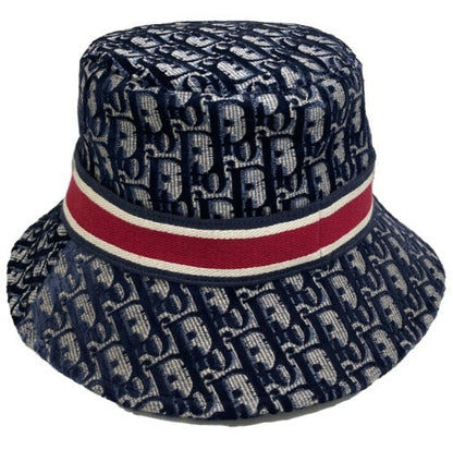 DIOR VELVET OBLIQUE LARGE BRIM BUCKET HAT