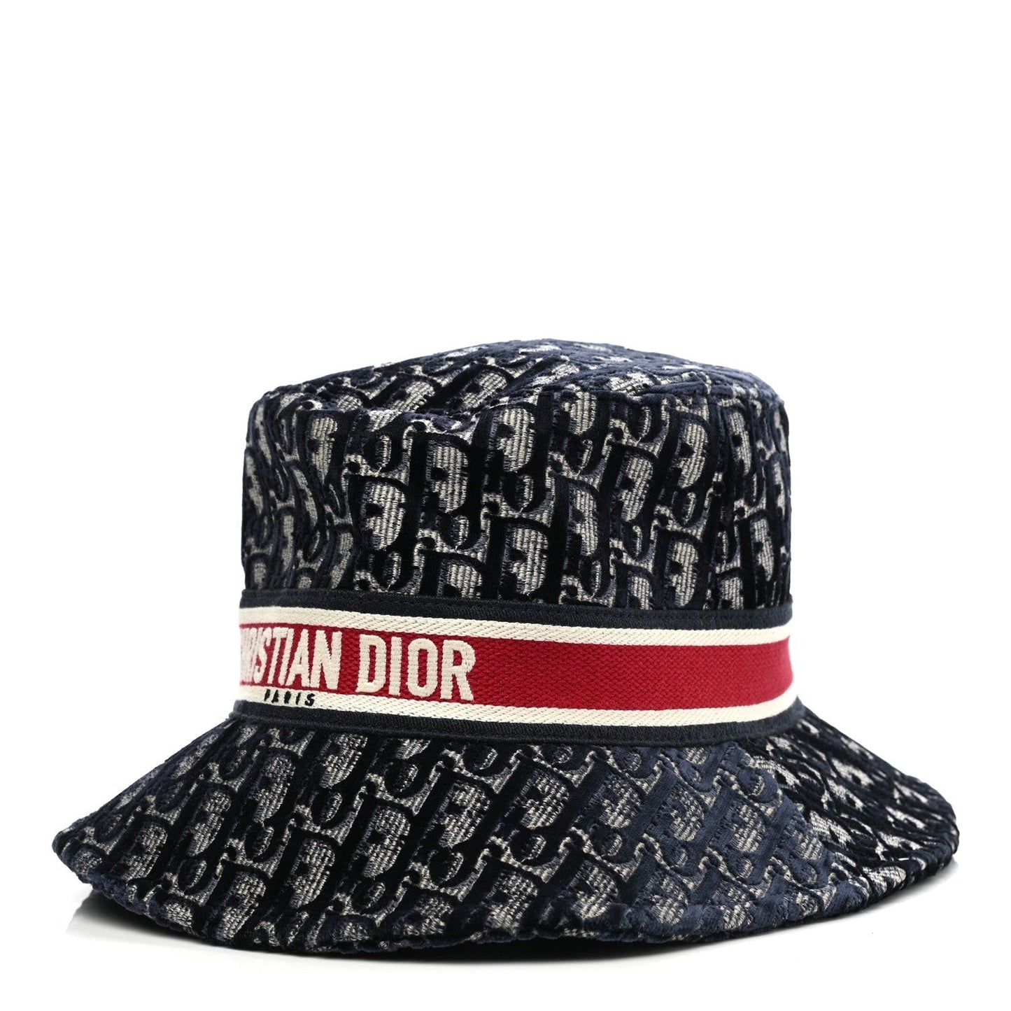 DIOR VELVET OBLIQUE LARGE BRIM BUCKET HAT