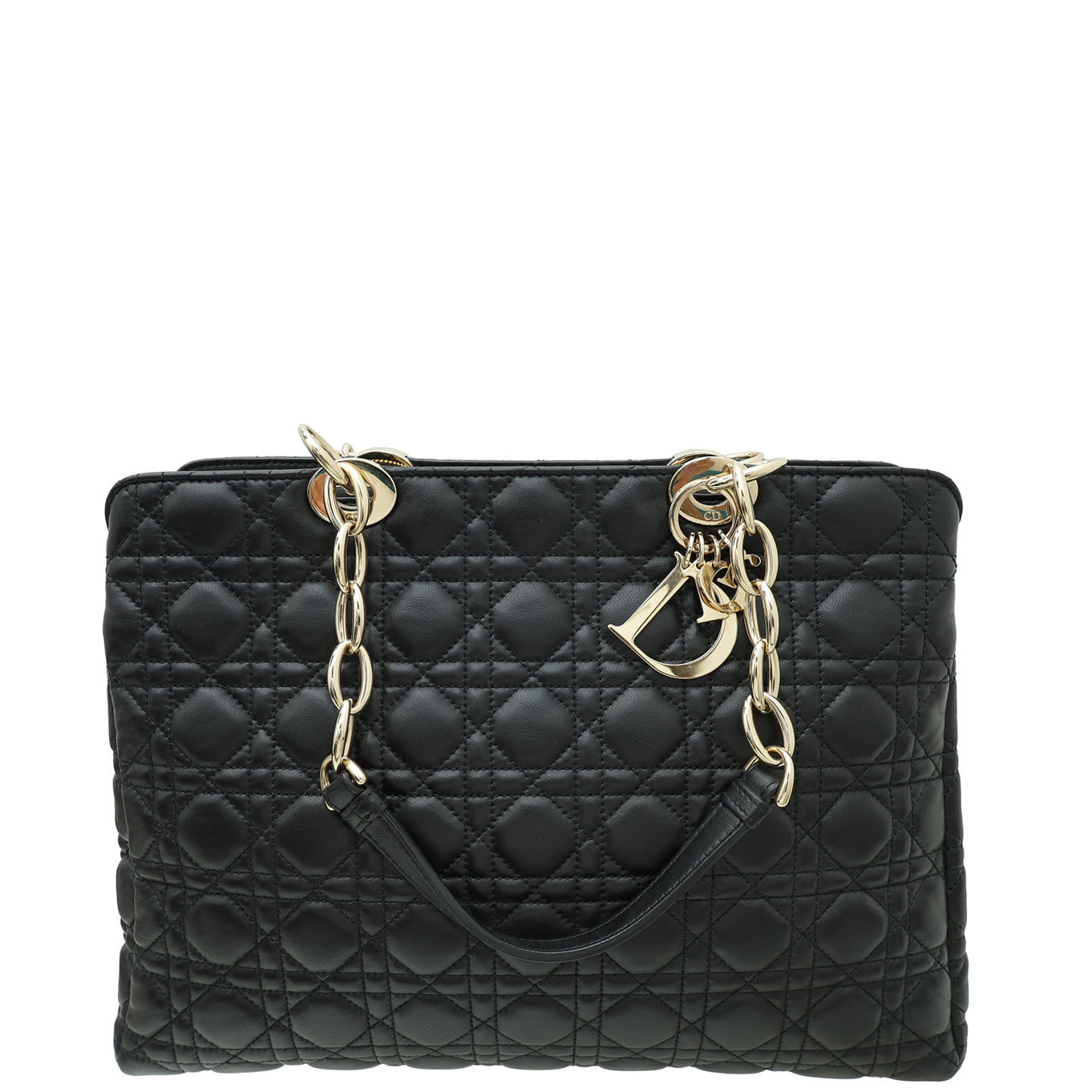 Dior Lady Dior Leather Tote Bag