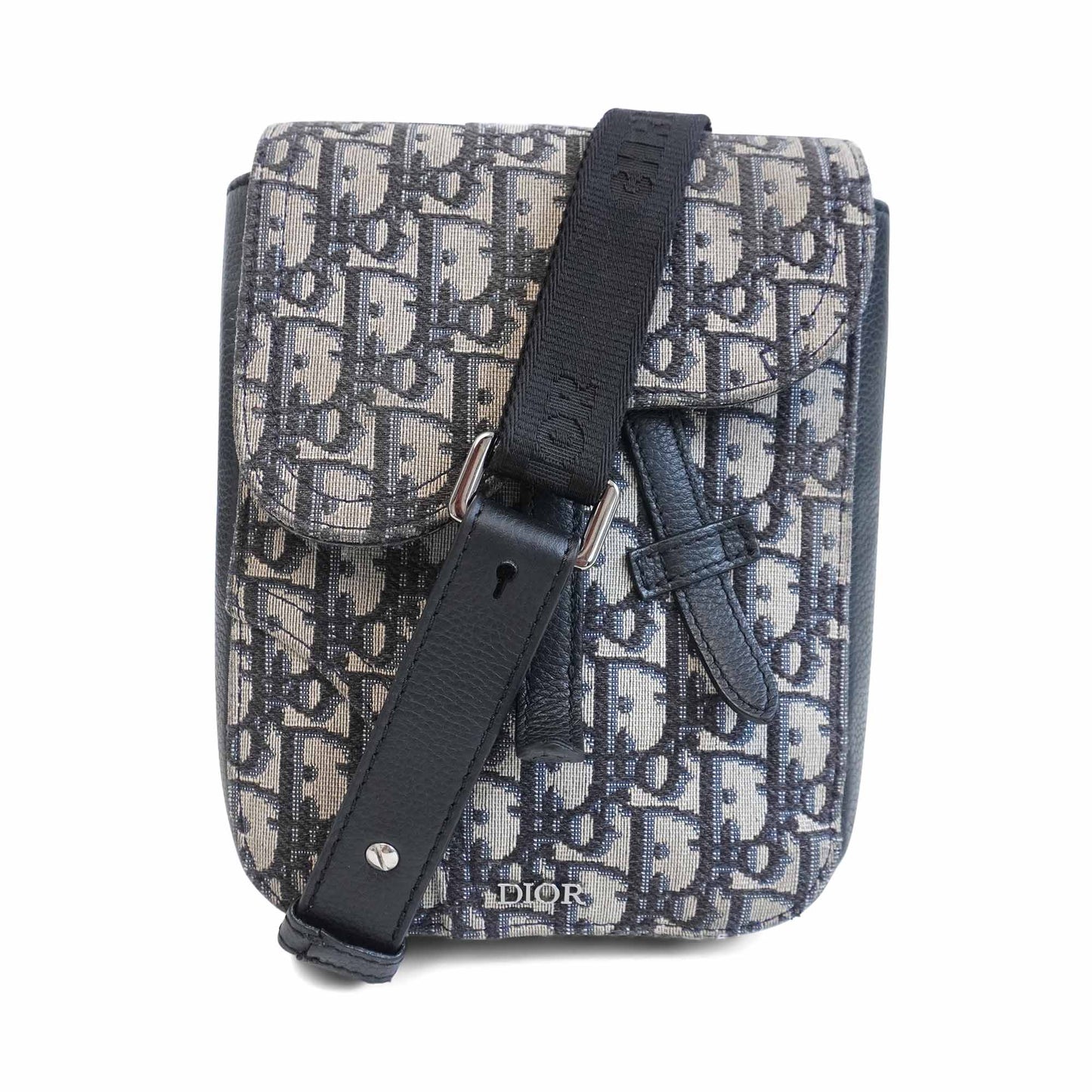 Dior Monogram Leather Canvas Crossbody Bag
