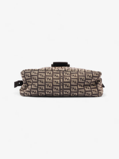 Fendi Baguette Canvas Brown Shoulder Bag Style 3