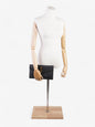 Saint Laurent Uptown Leather Black Clutch Leather