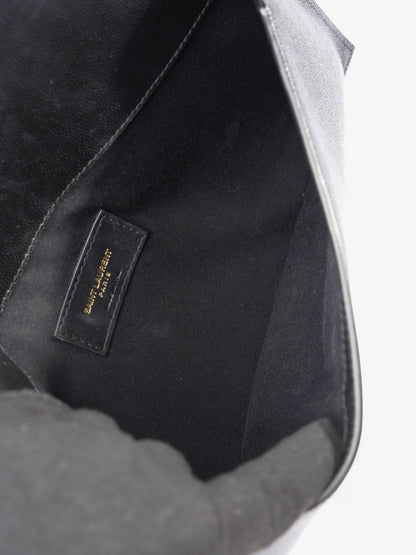 Saint Laurent Uptown Leather Black Clutch Leather