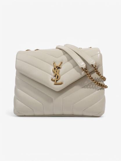 Saint Laurent Loulou White Leather Small