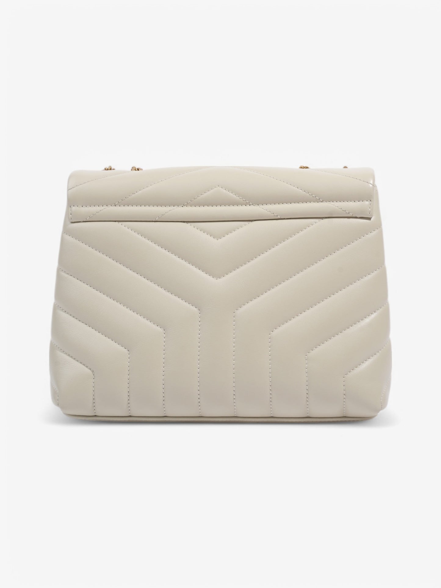 Saint Laurent Loulou White Leather Small