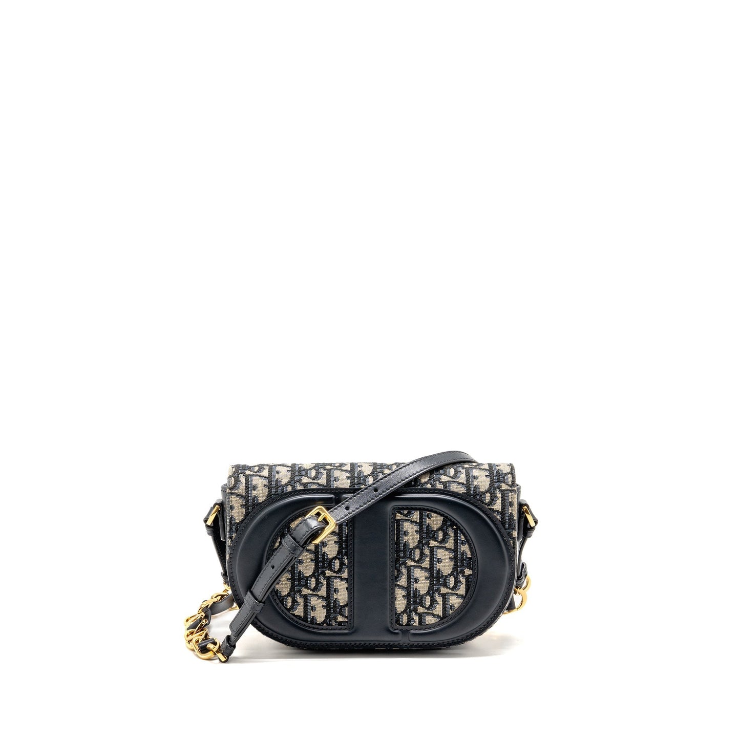 Dior Signature Crossbody Purse Oblique Canvas Navy