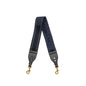Dior Shoulder strap fabric / leather dark blue / black