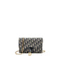 Saddle Pouch Dior Oblique Canvas Blue