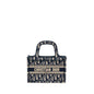 Dior Mini Book Tote Purse Blue Oblique Embriodery