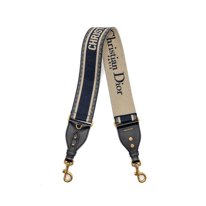 Dior shoulder strap oblique canvas blue