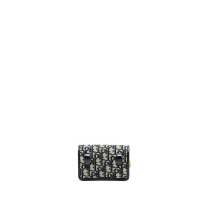 Dior 30 Montaigne Pouch with Chain Canvas Blue Oblique